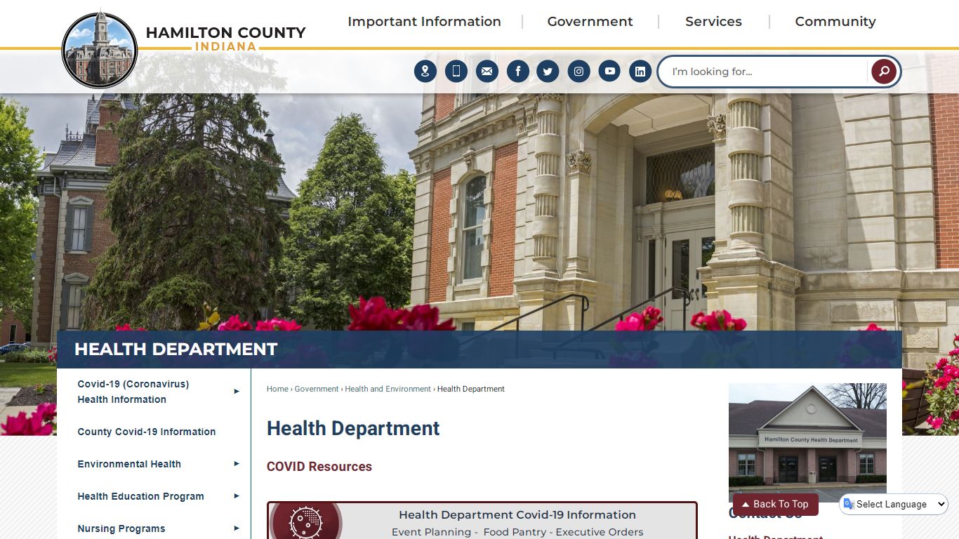 Health Department | Hamilton County, IN